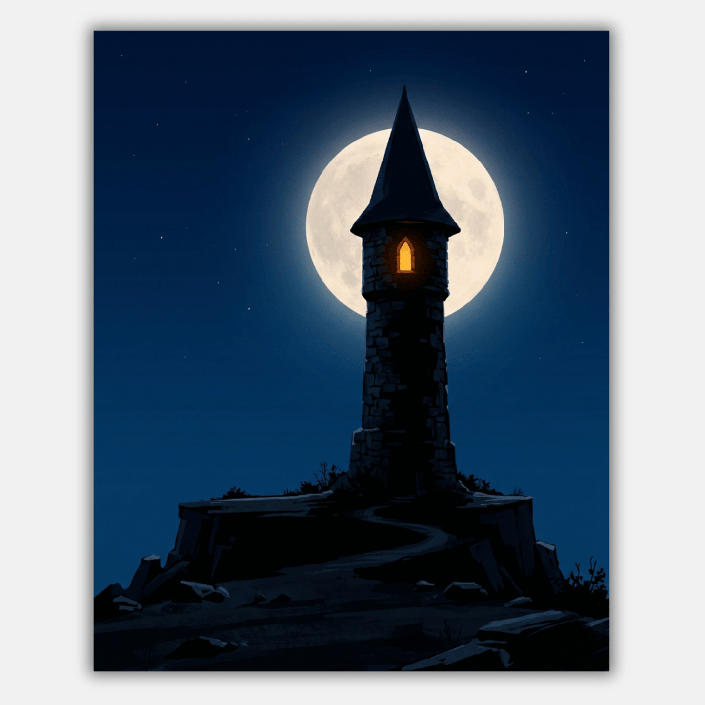 Lone Wizard Tower PicturaNumbers