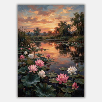 Lotus Pond Reflection