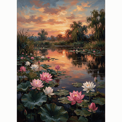Lotus Pond Reflection