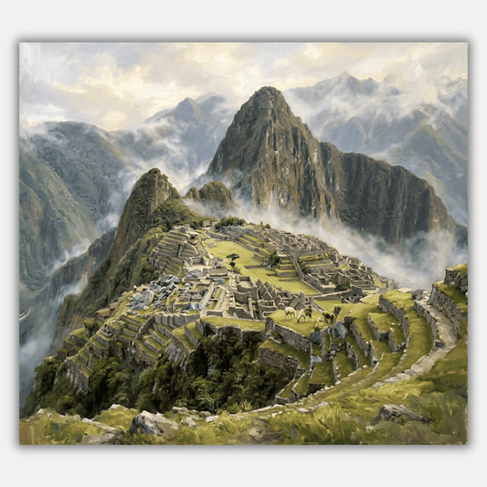 Machu Picchu Morning Mist PicturaNumbers