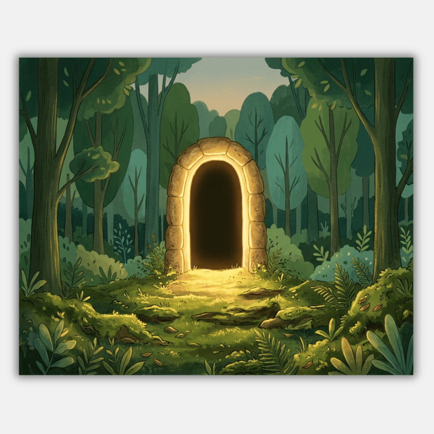 Magic Forest Doorway PicturaNumbers
