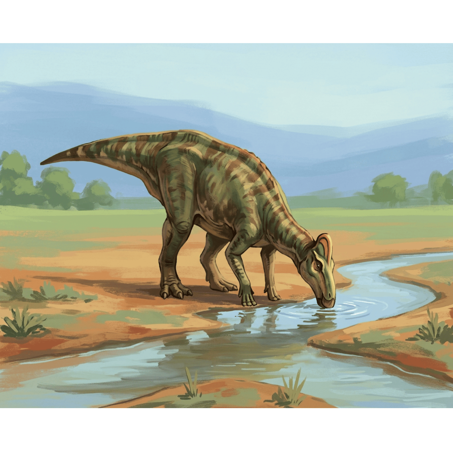 Maiasaura Afternoon Drink PicturaNumbers