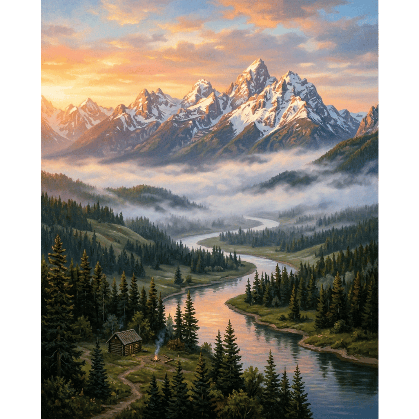 Majestic Mountains PicturaNumbers