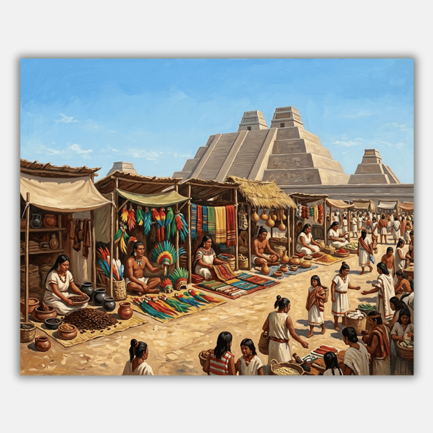 Market Of Tlatelolco PicturaNumbers