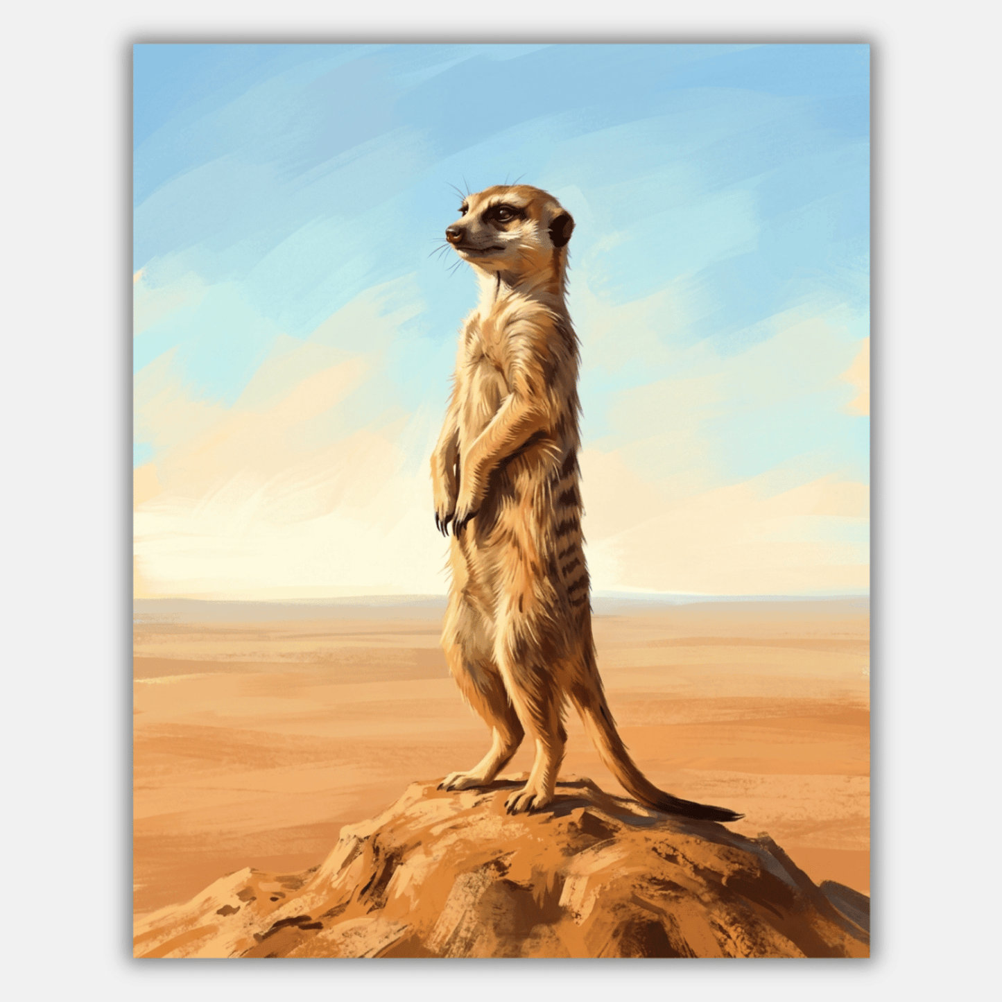Meerkat Lookout PicturaNumbers