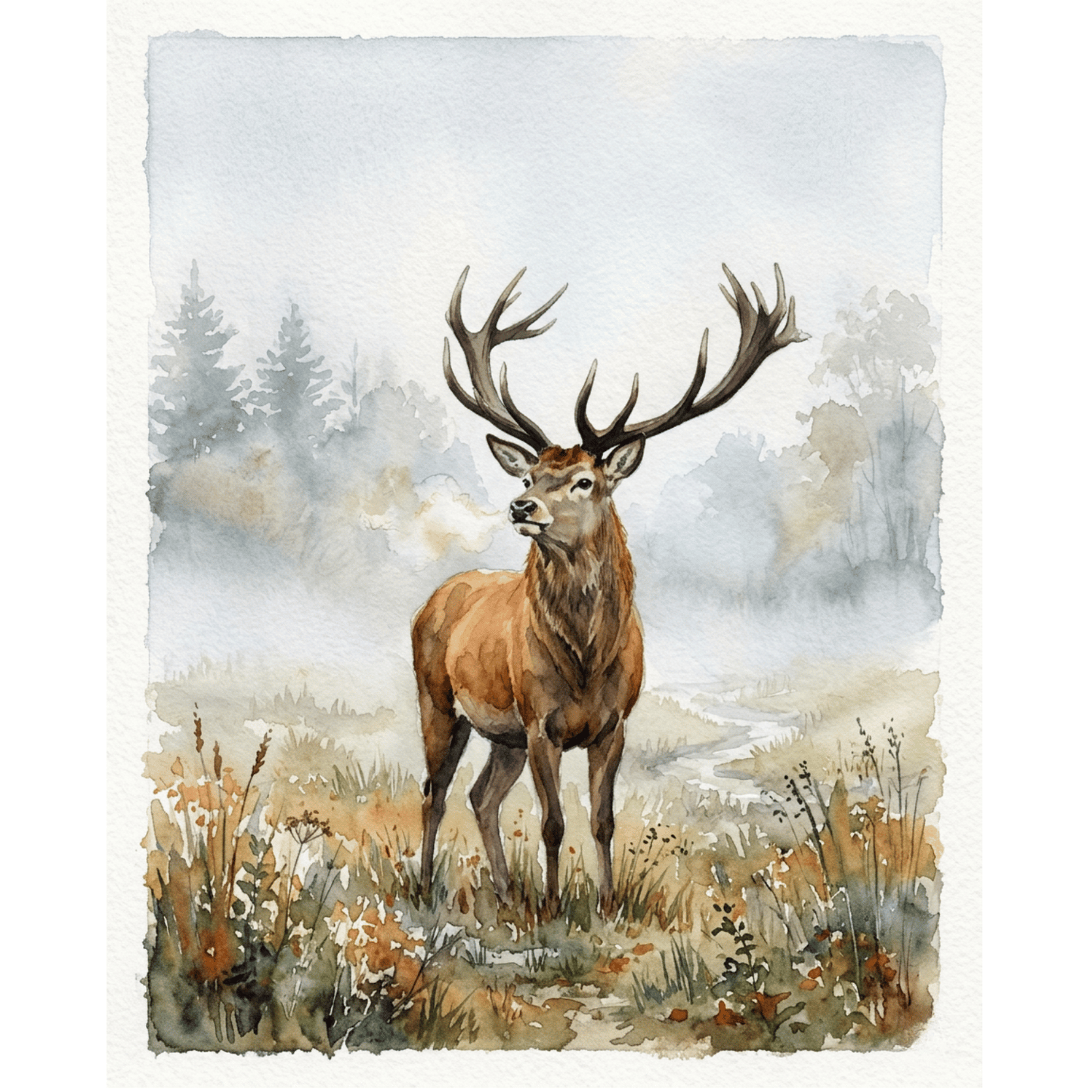 Mist Stag PicturaNumbers