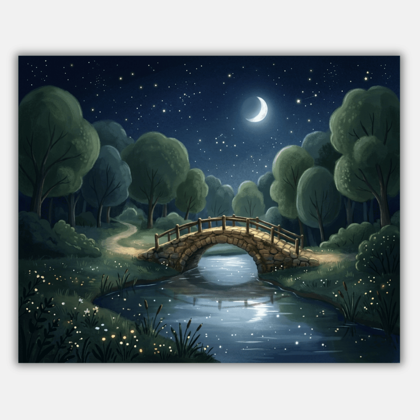 Moonlight Bridge PicturaNumbers