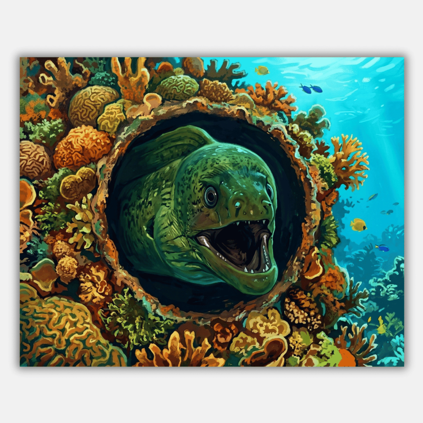Moray Eel Coral PicturaNumbers