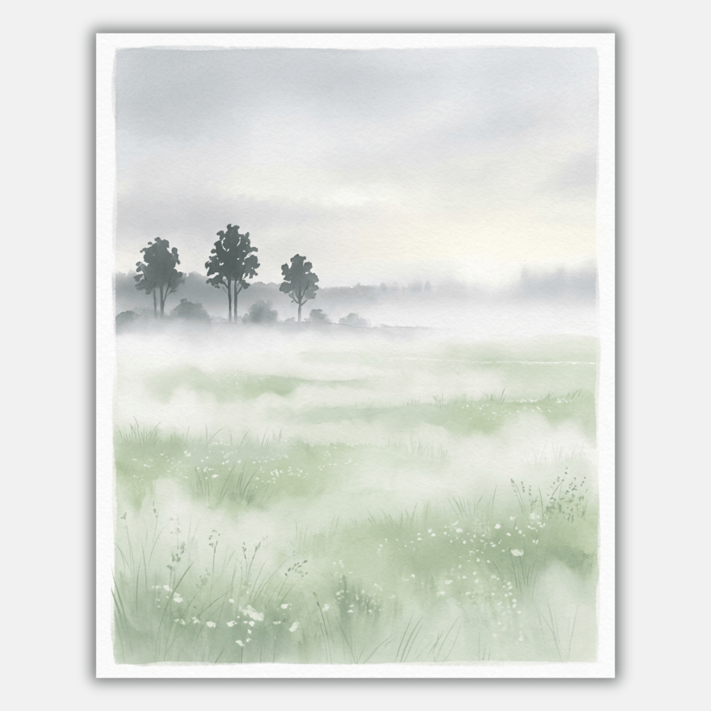 Morning Fog Meadow PicturaNumbers