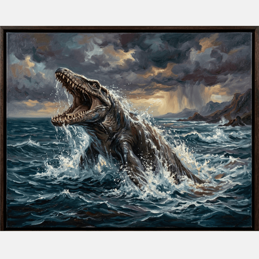 Mosasaurus Sea Breach PicturaNumbers
