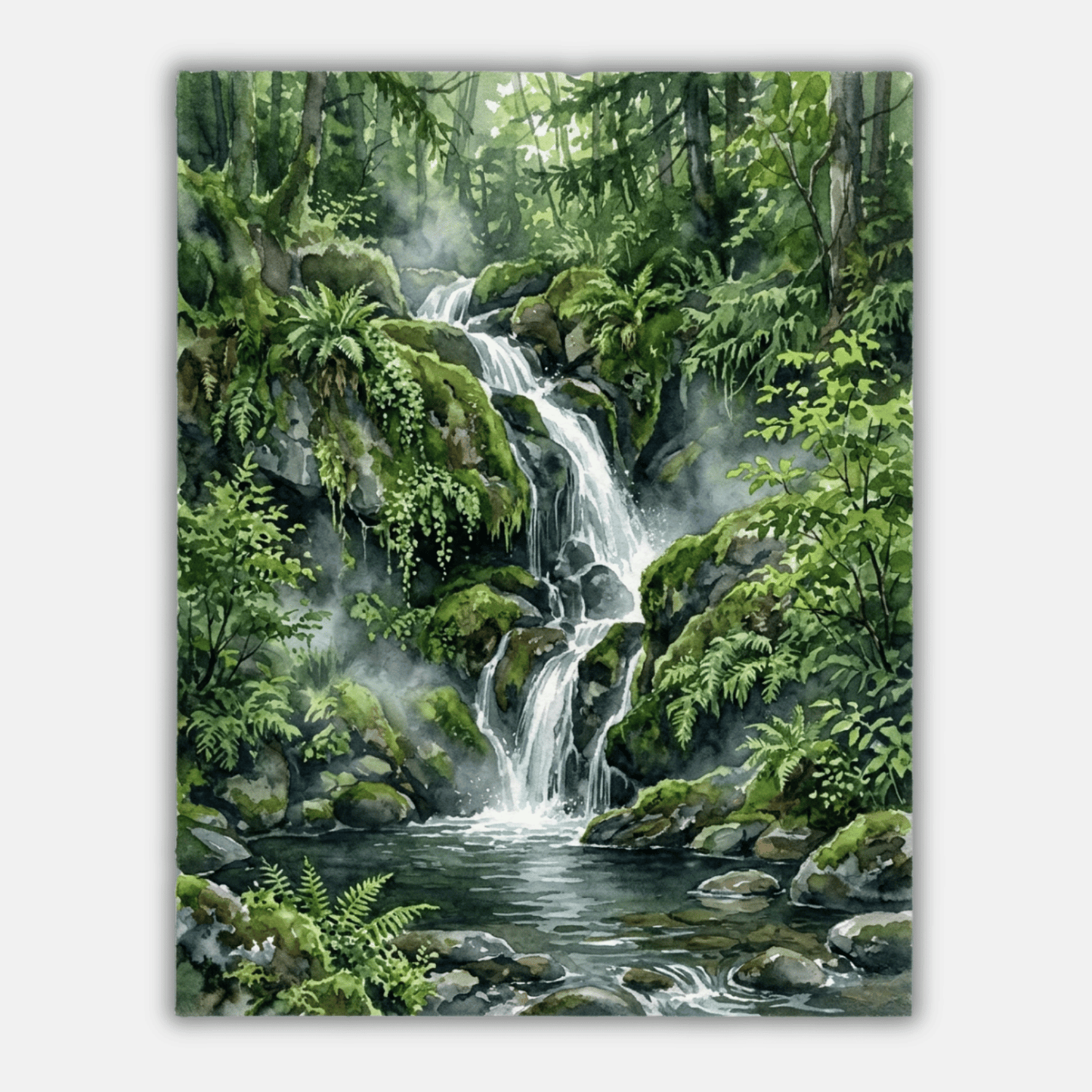 Mossy Waterfall PicturaNumbers