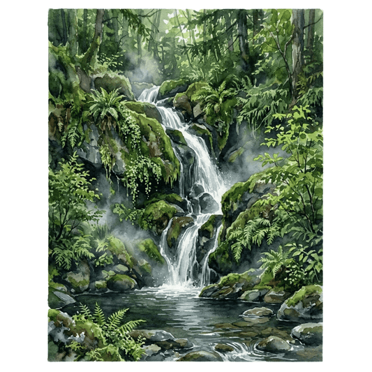 Mossy Waterfall PicturaNumbers