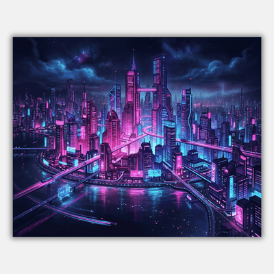 Neon City Sky Line