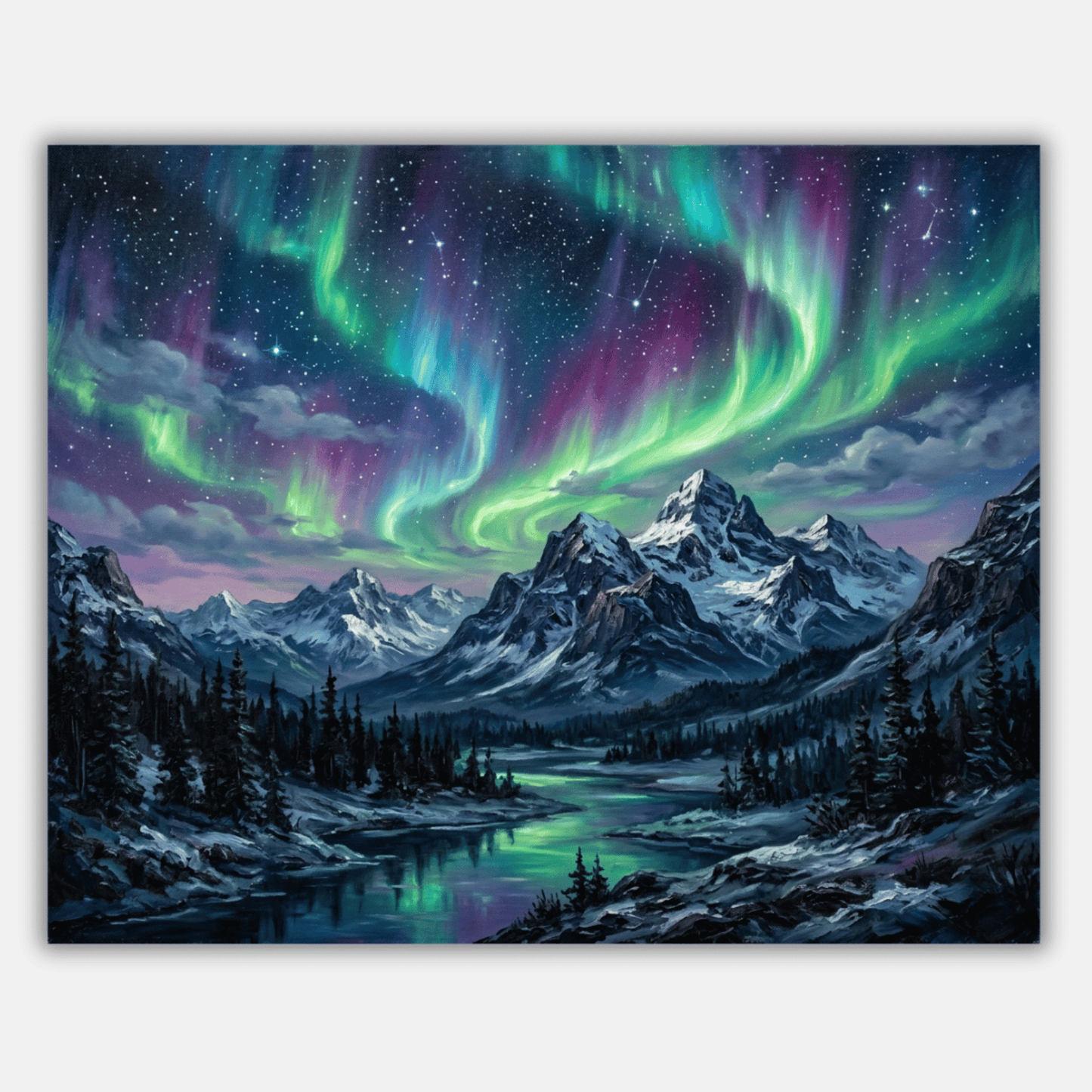 Northern Lights Sky PicturaNumbers