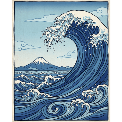 Ocean Waves Scene