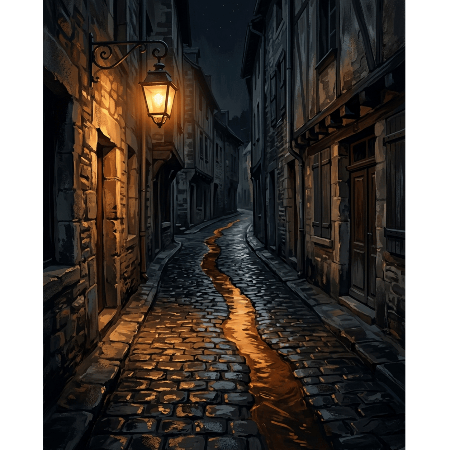 Old Cobblestone Alley PicturaNumbers