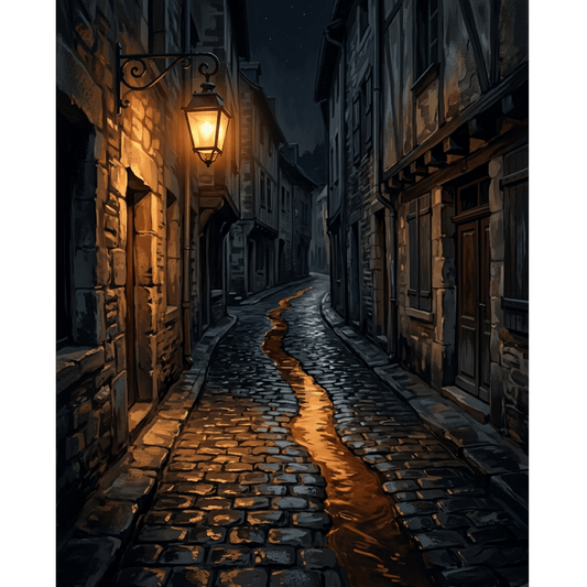 Old Cobblestone Alley PicturaNumbers