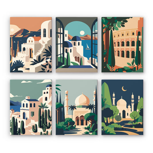 Travel The World (6 set) PicturaNumbers