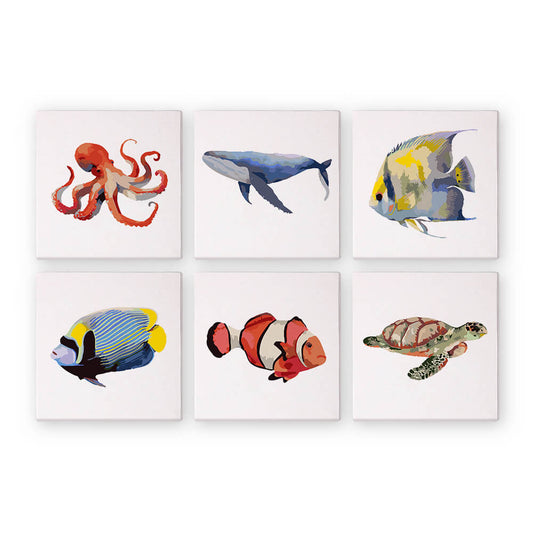 Creatures Of The Sea (6 set) PicturaNumbers