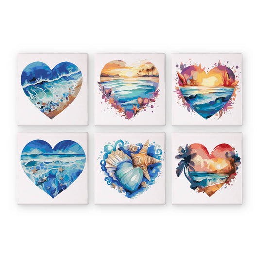 Ocean Heart (6 set) PicturaNumbers