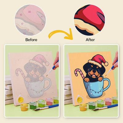 Cute Pups In Cups (6 set)