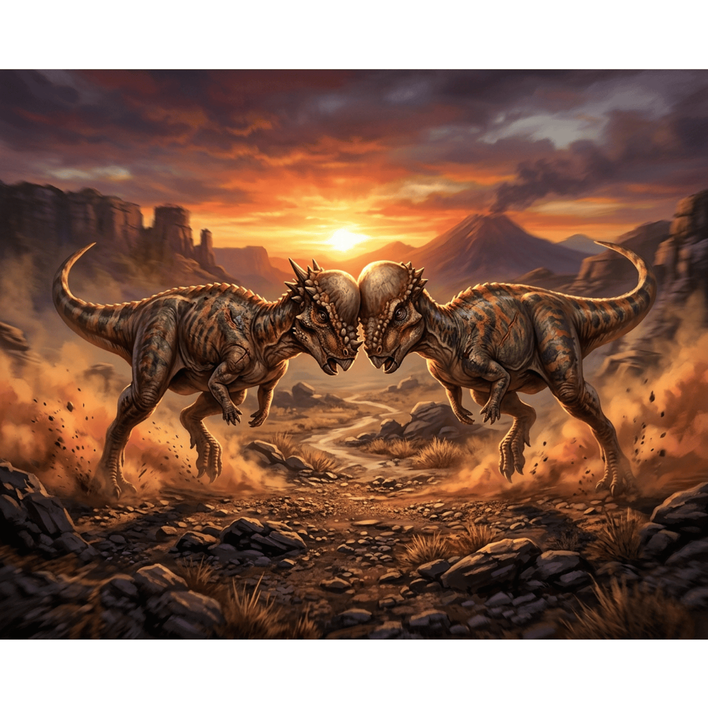 Pachycephalosaurus Head Butt PicturaNumbers