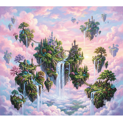 Pastel Floating Islands