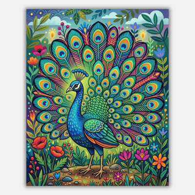 Peacock Display
