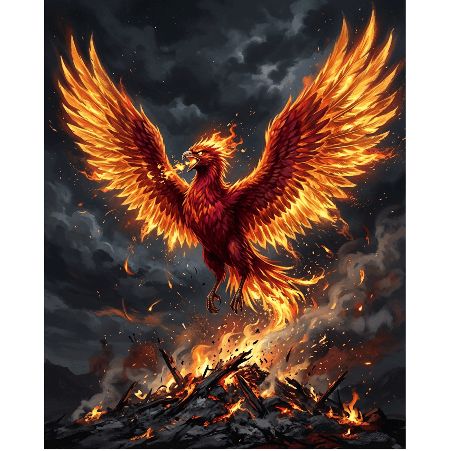 Phoenix Rising PicturaNumbers