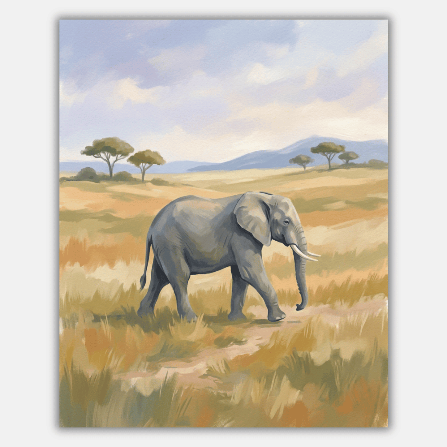 Plains Elephant PicturaNumbers