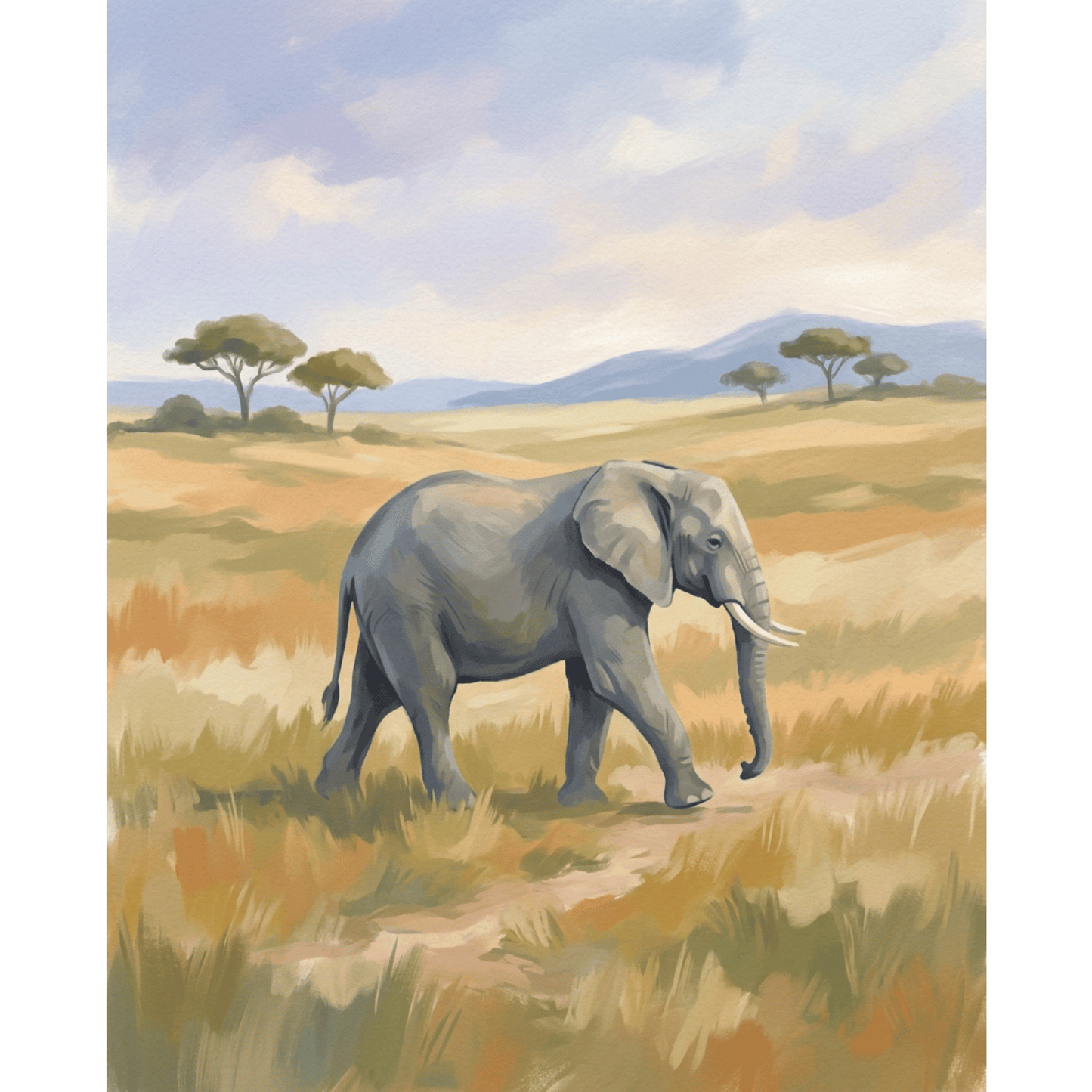Plains Elephant PicturaNumbers