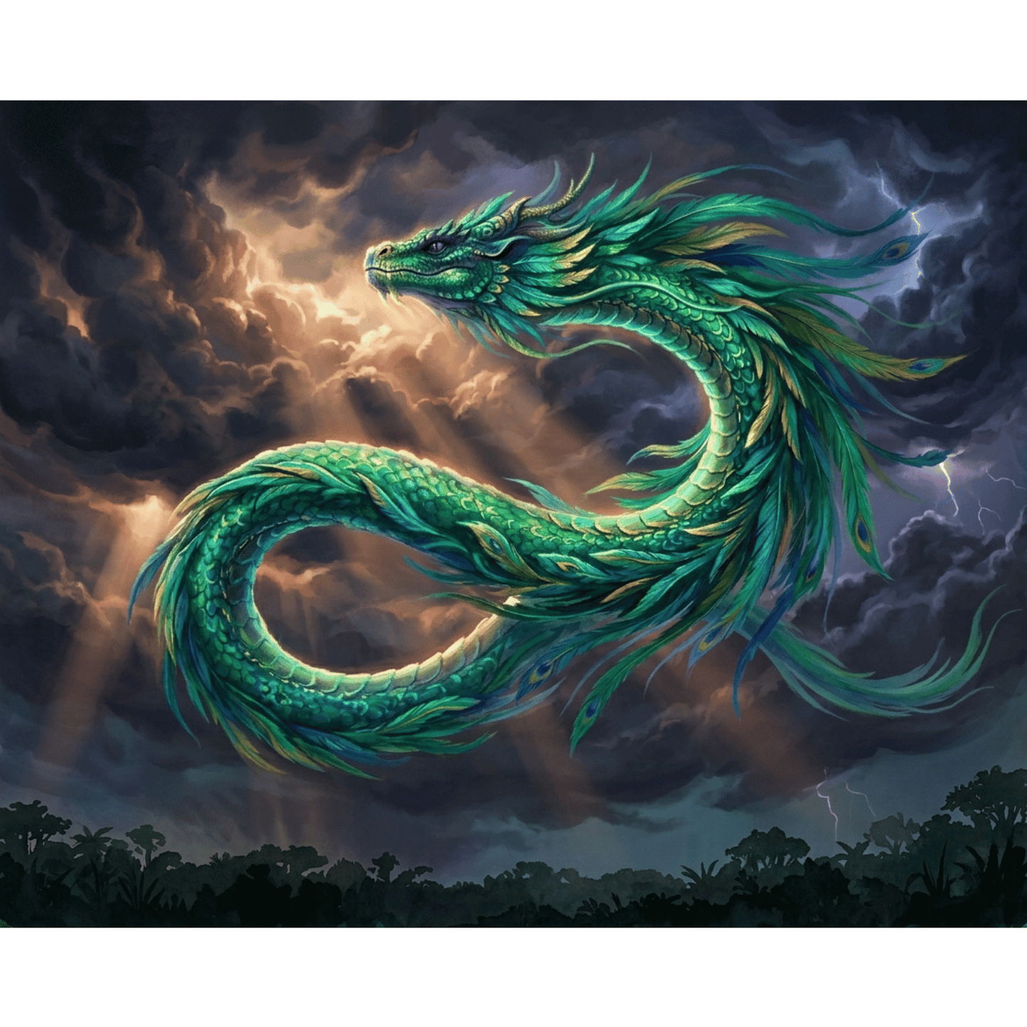 Plumed Serpent Sky PicturaNumbers