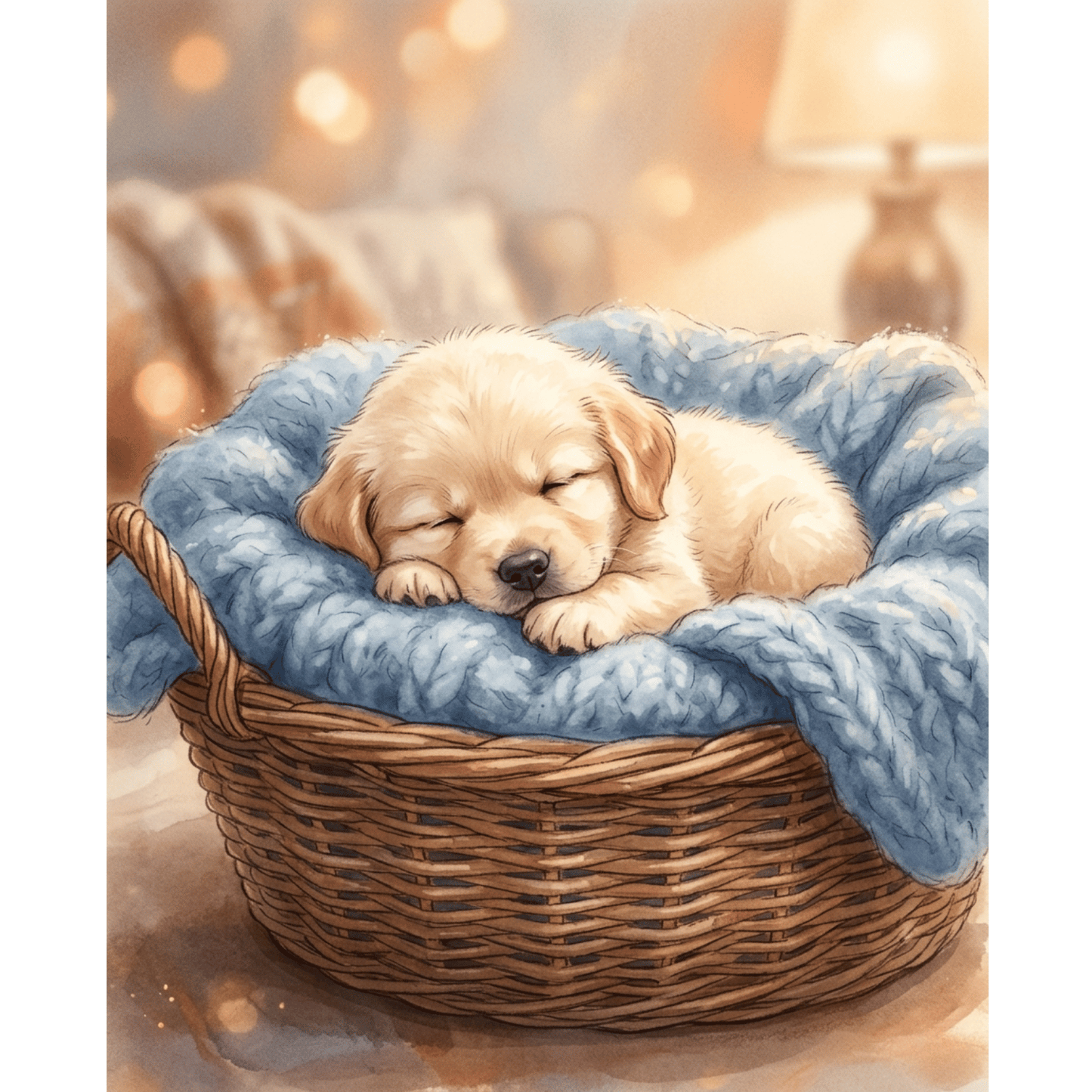 Puppy Nap Time PicturaNumbers