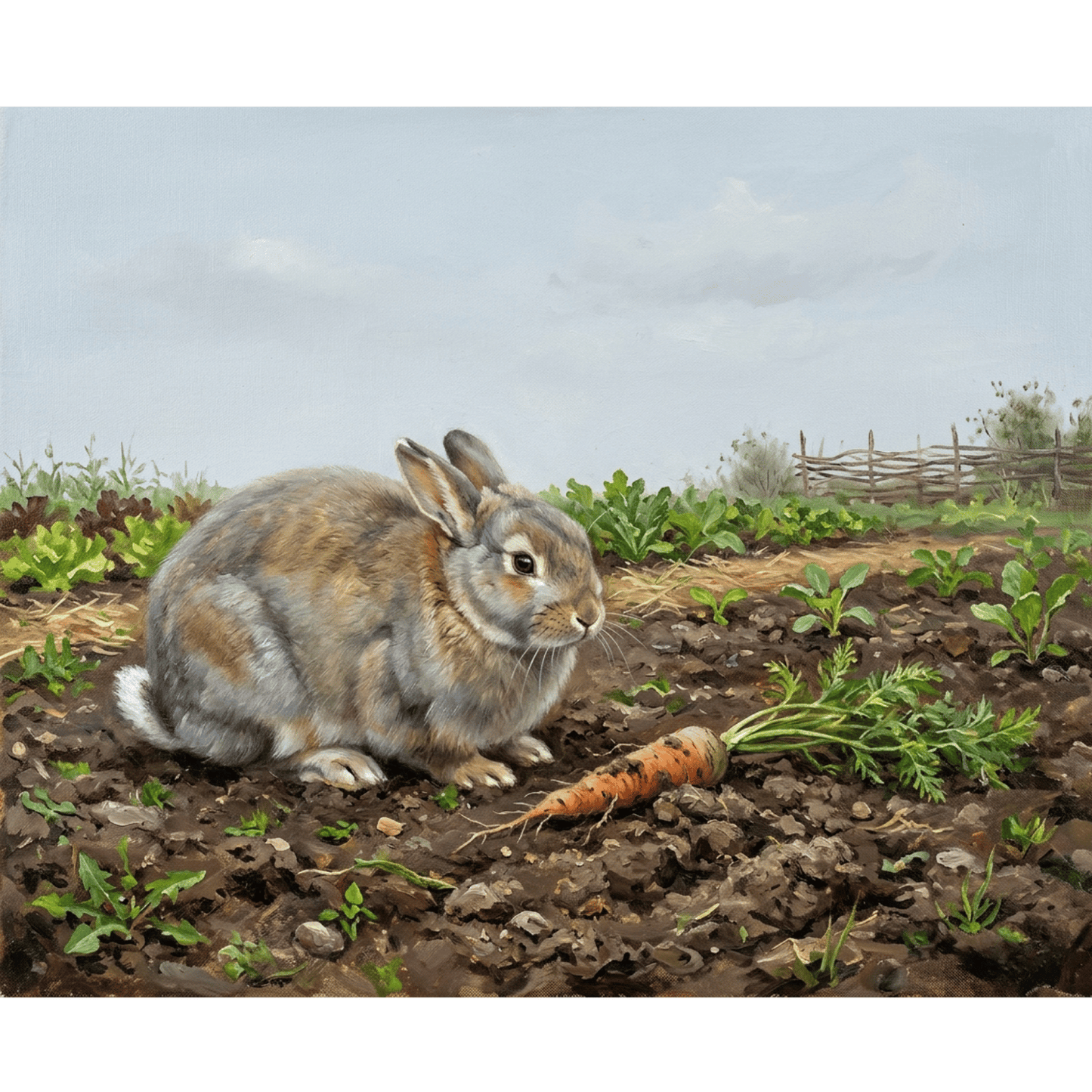Rabbit Carrot Garden PicturaNumbers
