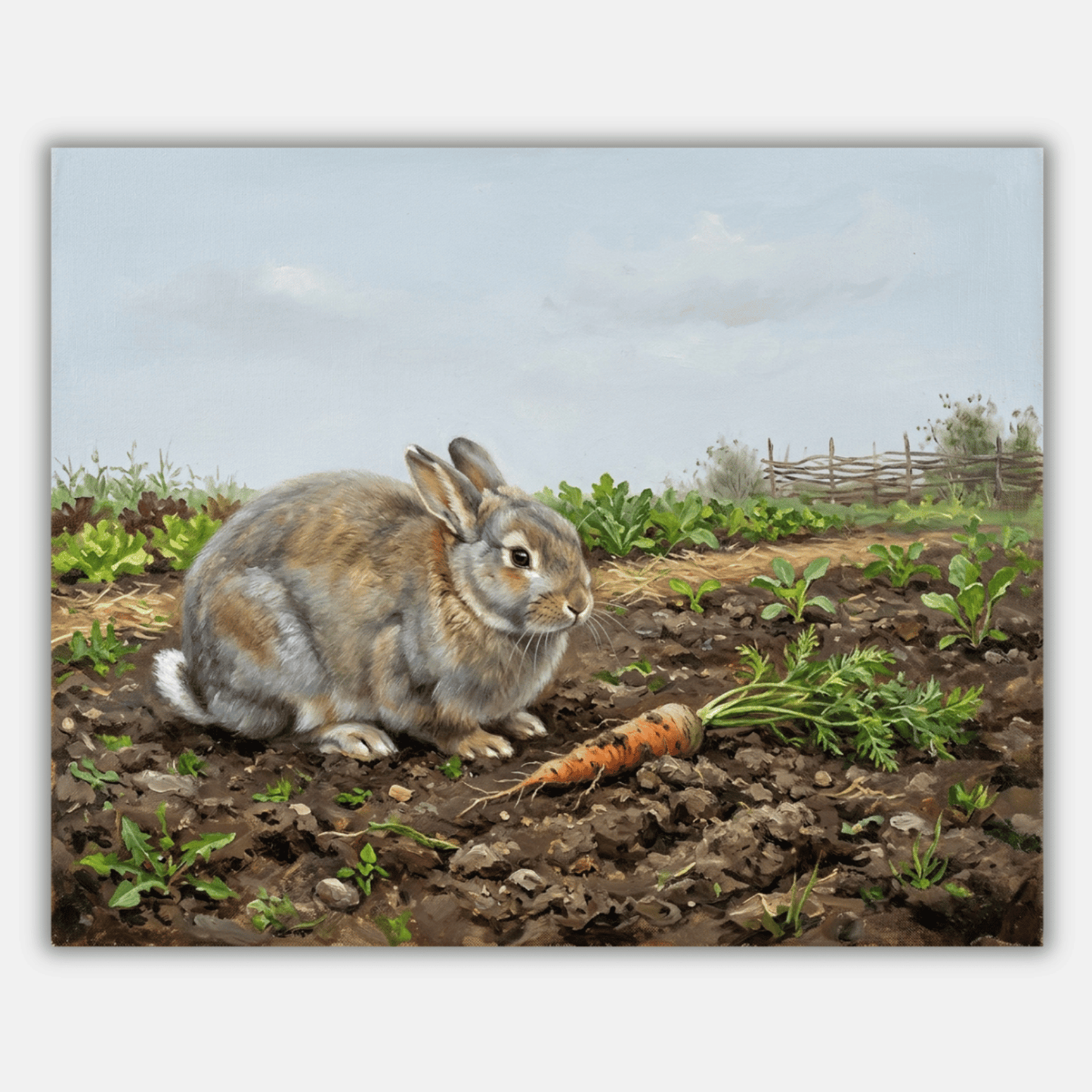 Rabbit Carrot Garden PicturaNumbers