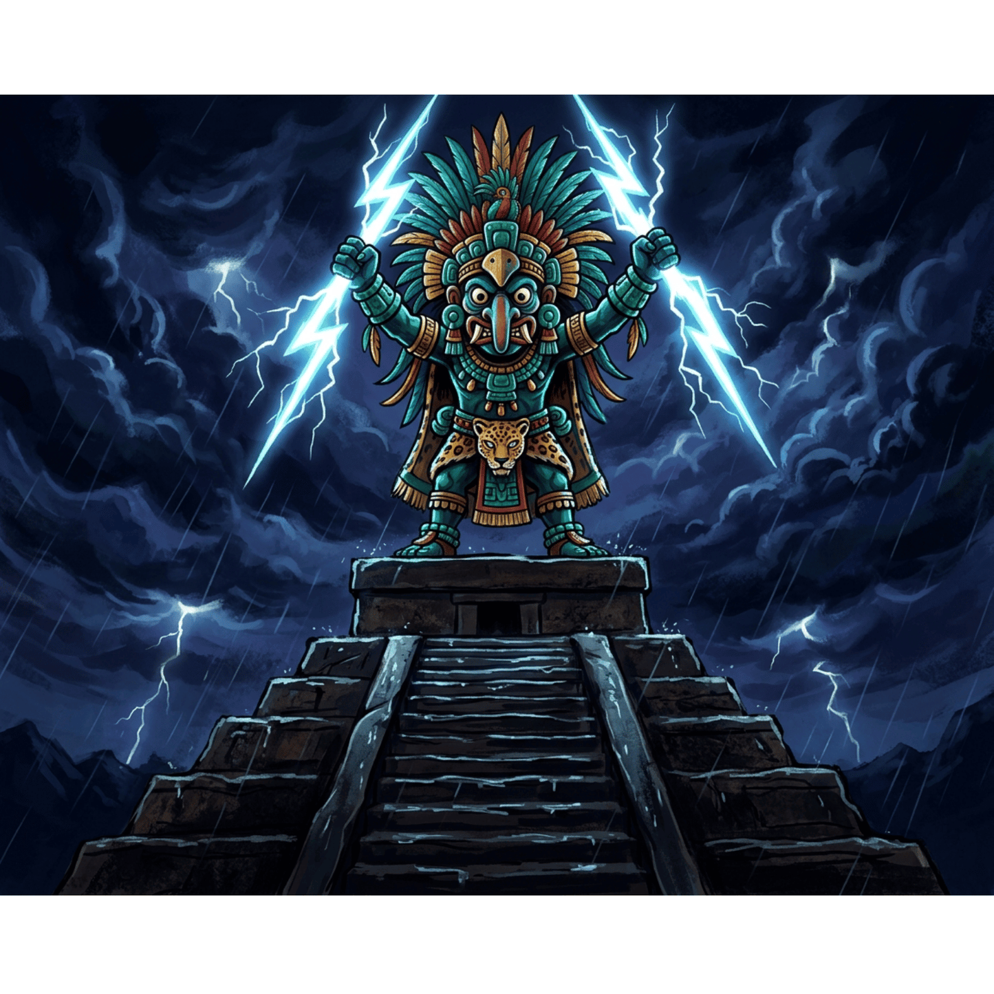 Rain God Chac PicturaNumbers