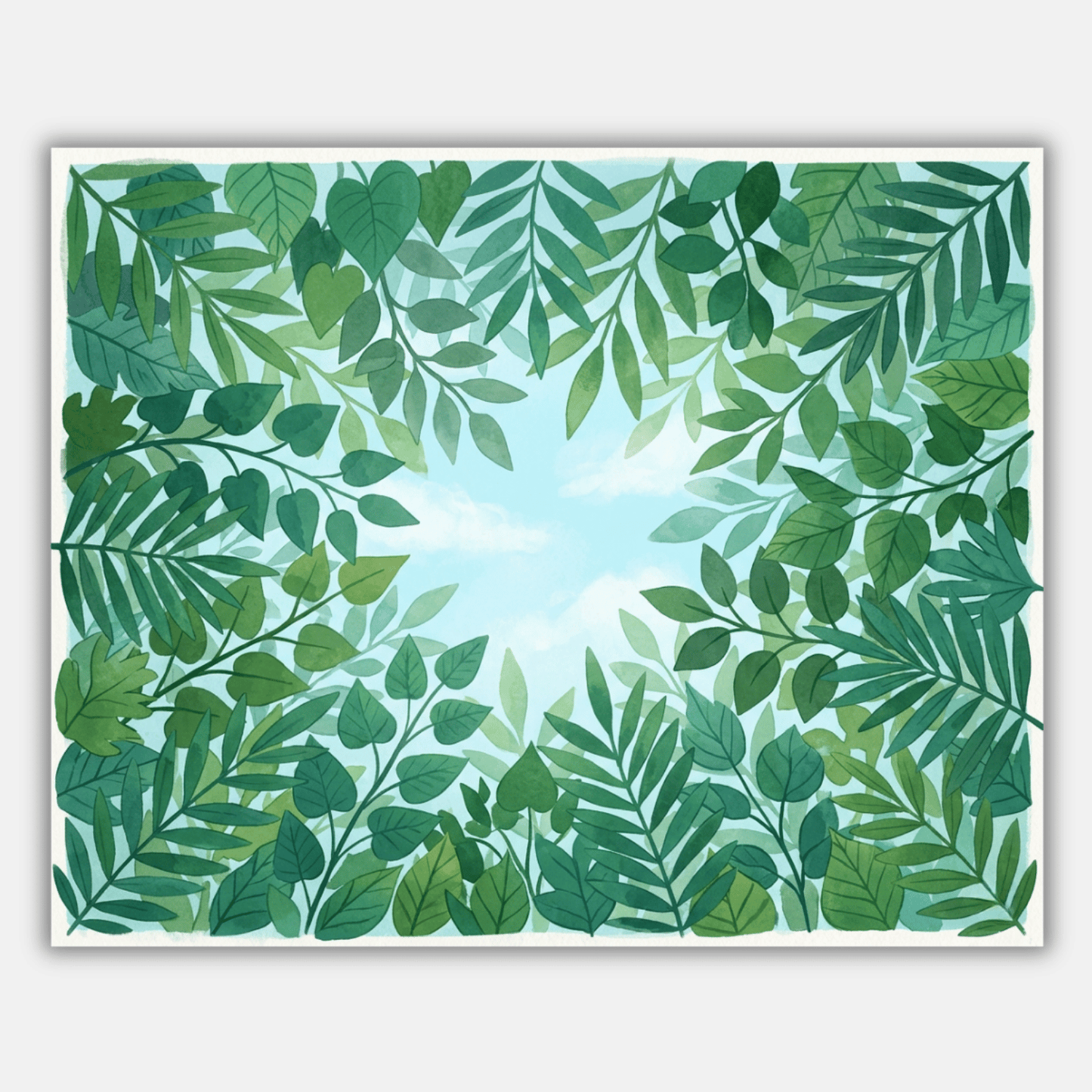 Rainforest Leaf Canopy PicturaNumbers