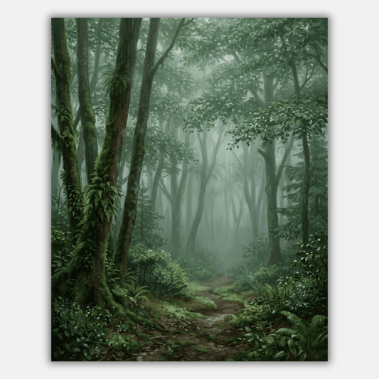 Rainy Forest View PicturaNumbers