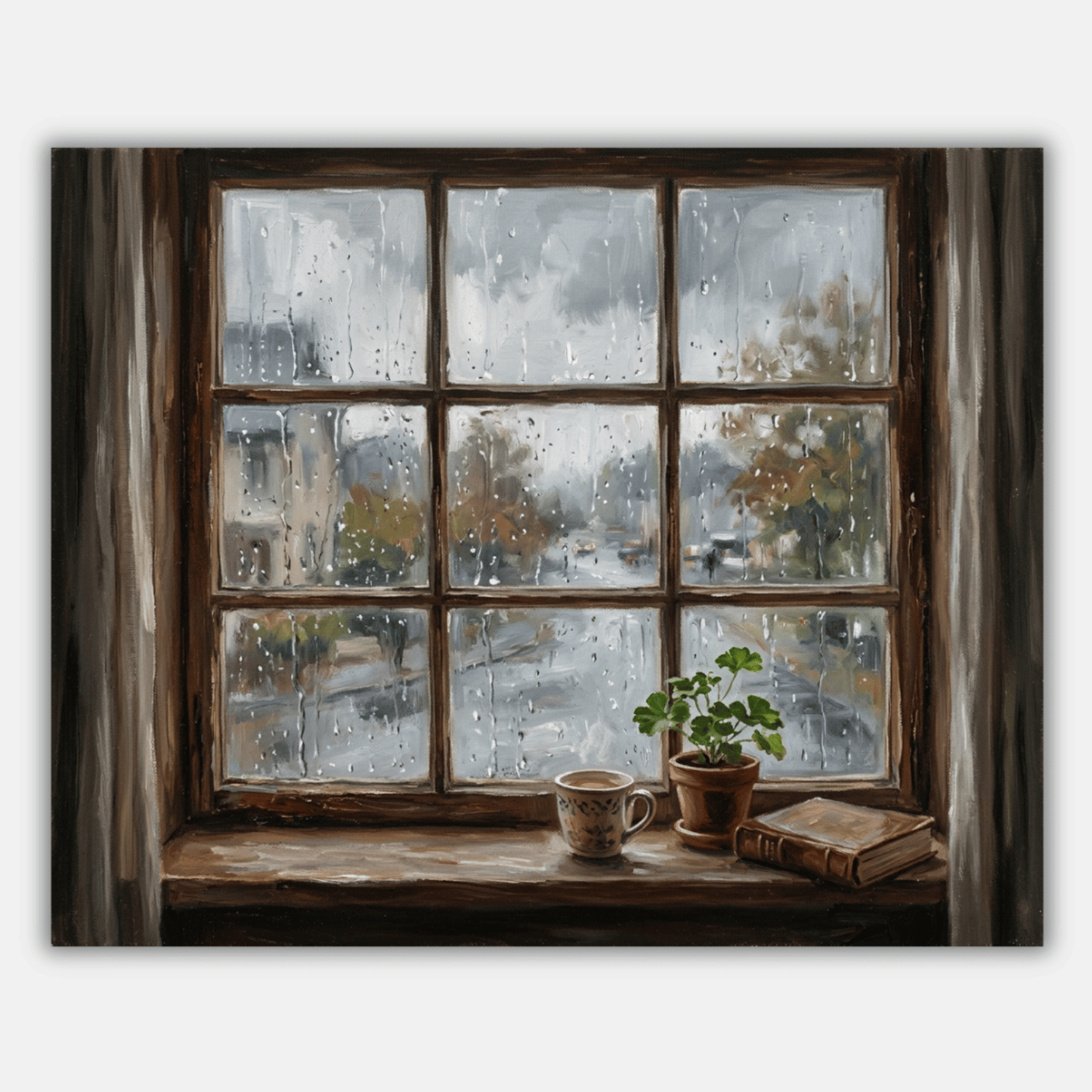 Rainy Window View PicturaNumbers