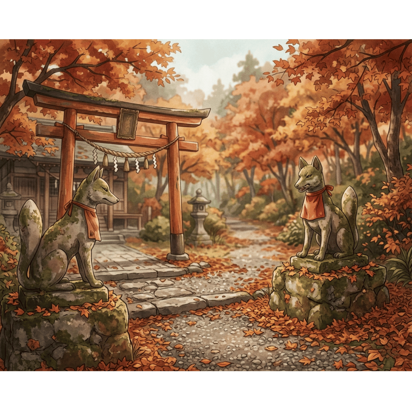 Red Fox Temple PicturaNumbers