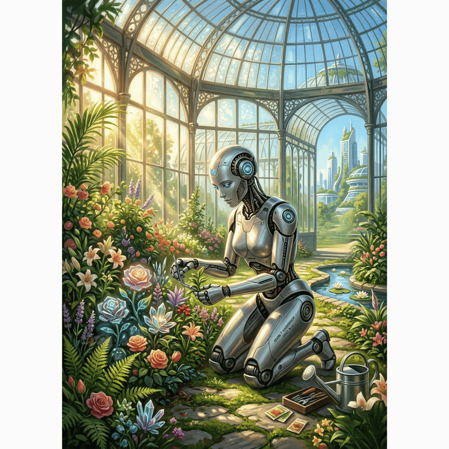Robot Garden Of Eden PicturaNumbers