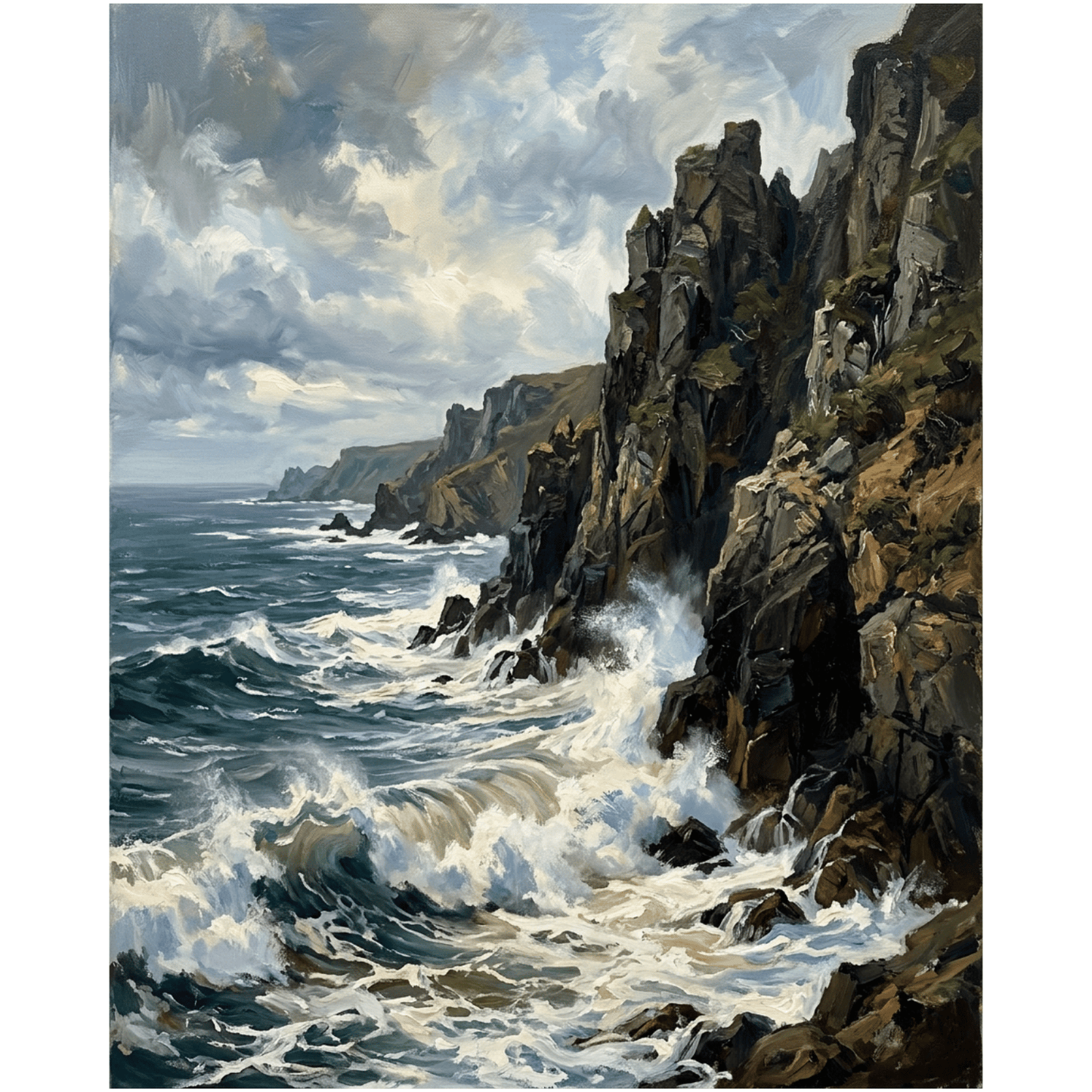 Rocky Coastline View PicturaNumbers