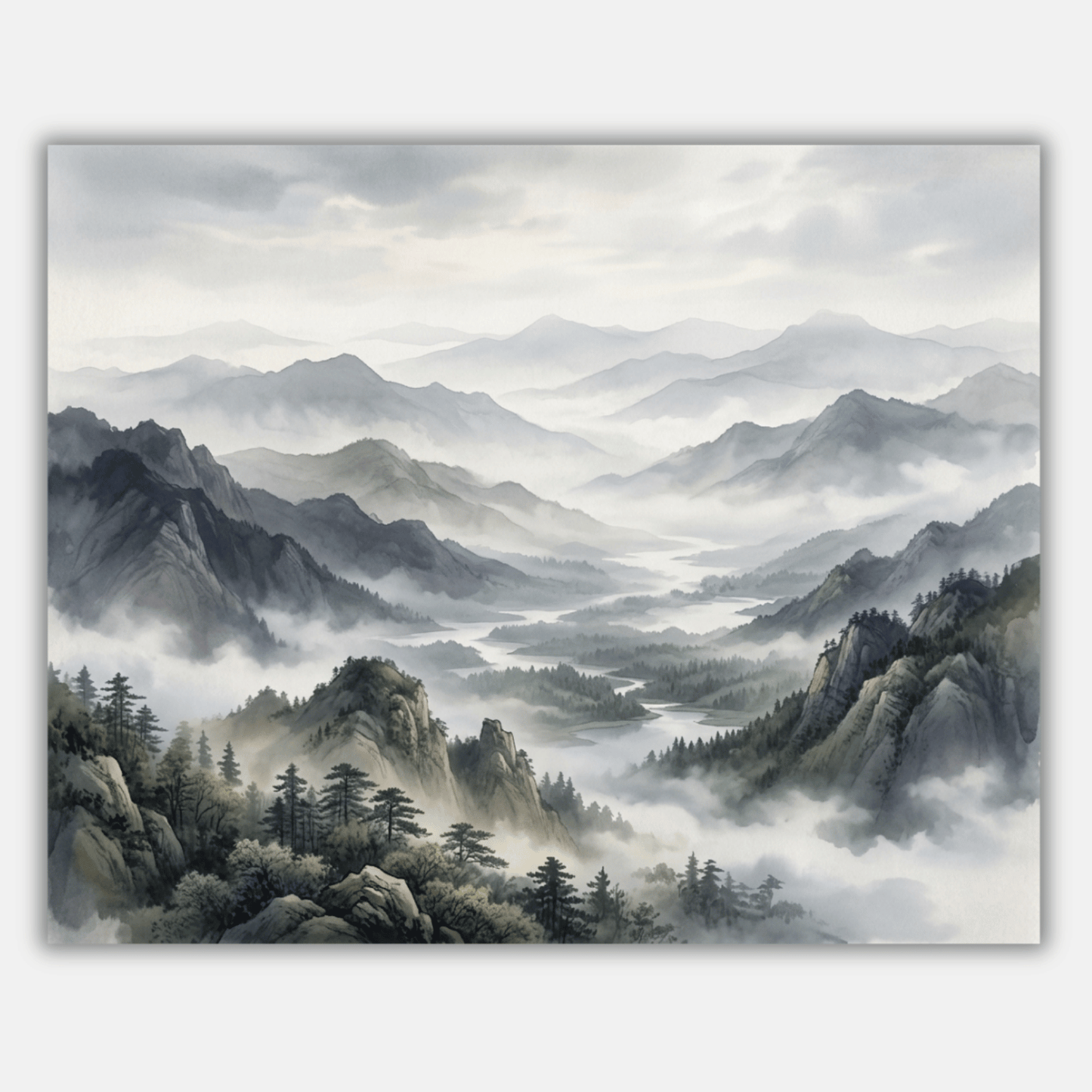 Rolling Fog Valley PicturaNumbers