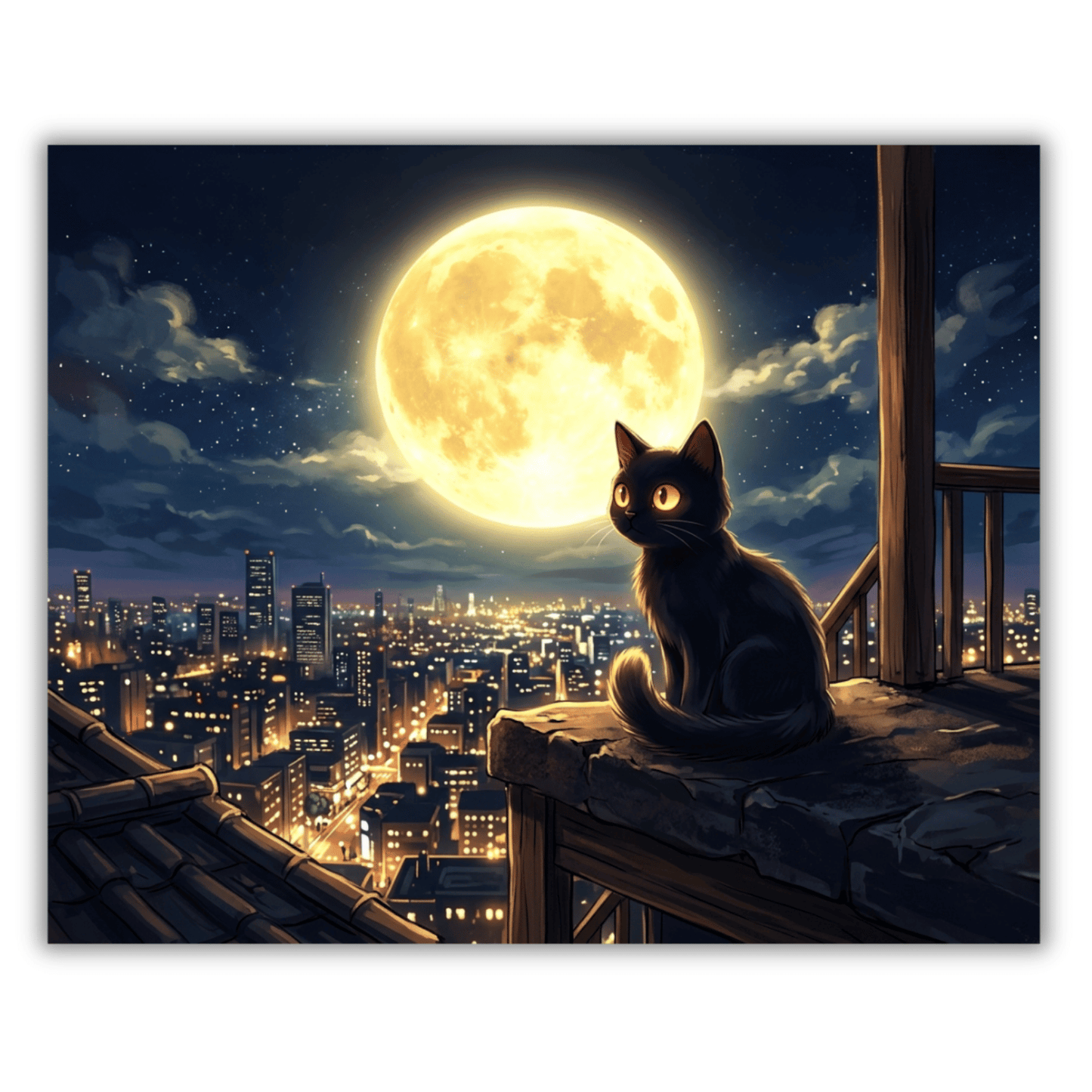 Rooftop Night Watch PicturaNumbers