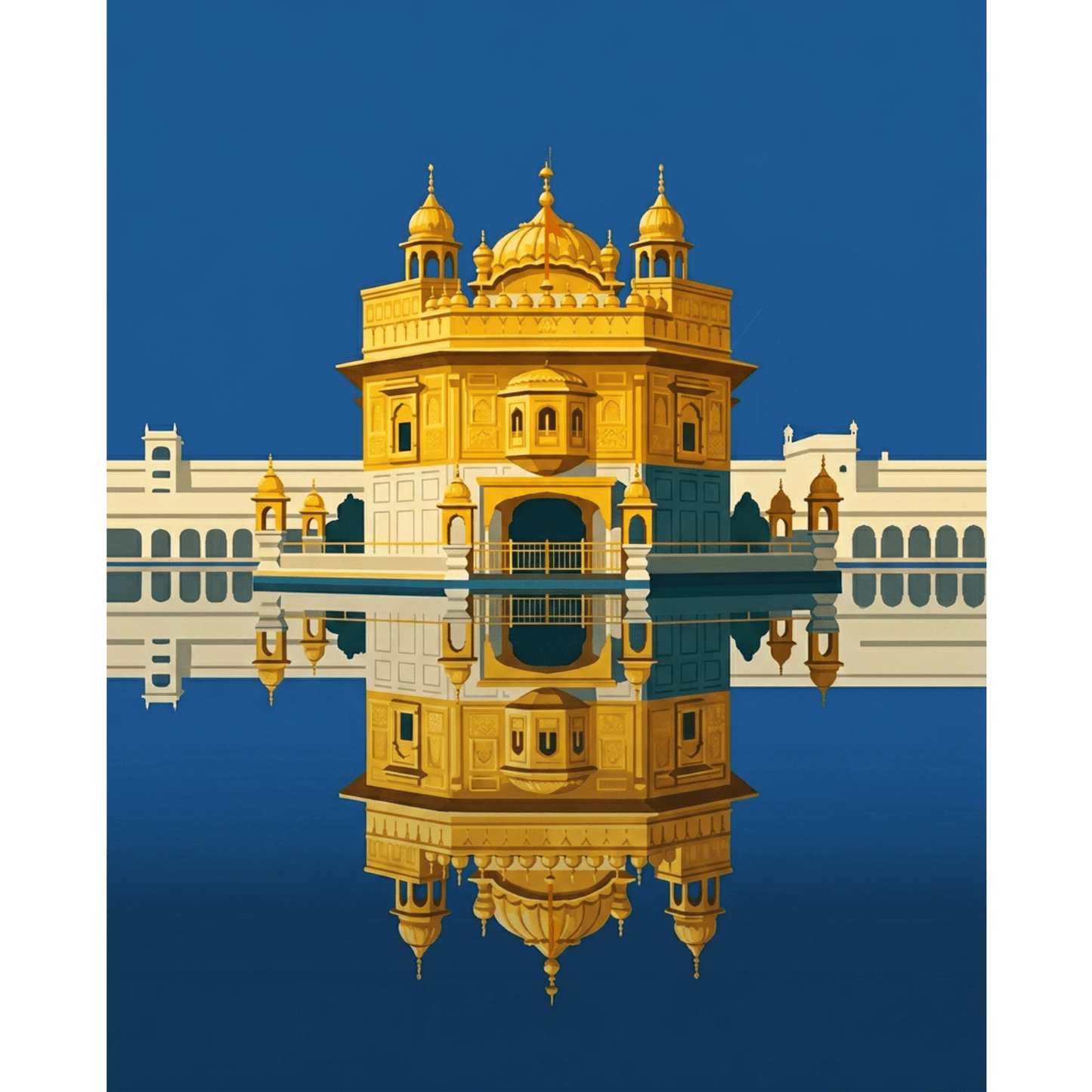 Sacred Sikh Golden Temple PicturaNumbers
