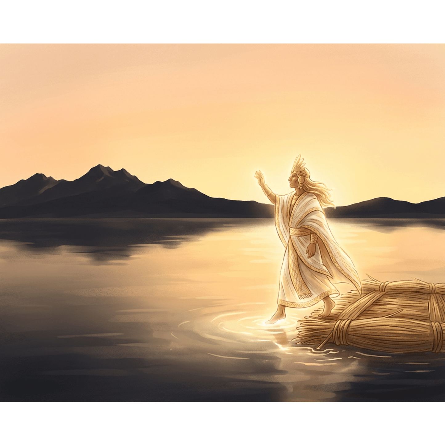 Sacred Lake Of Origin PicturaNumbers