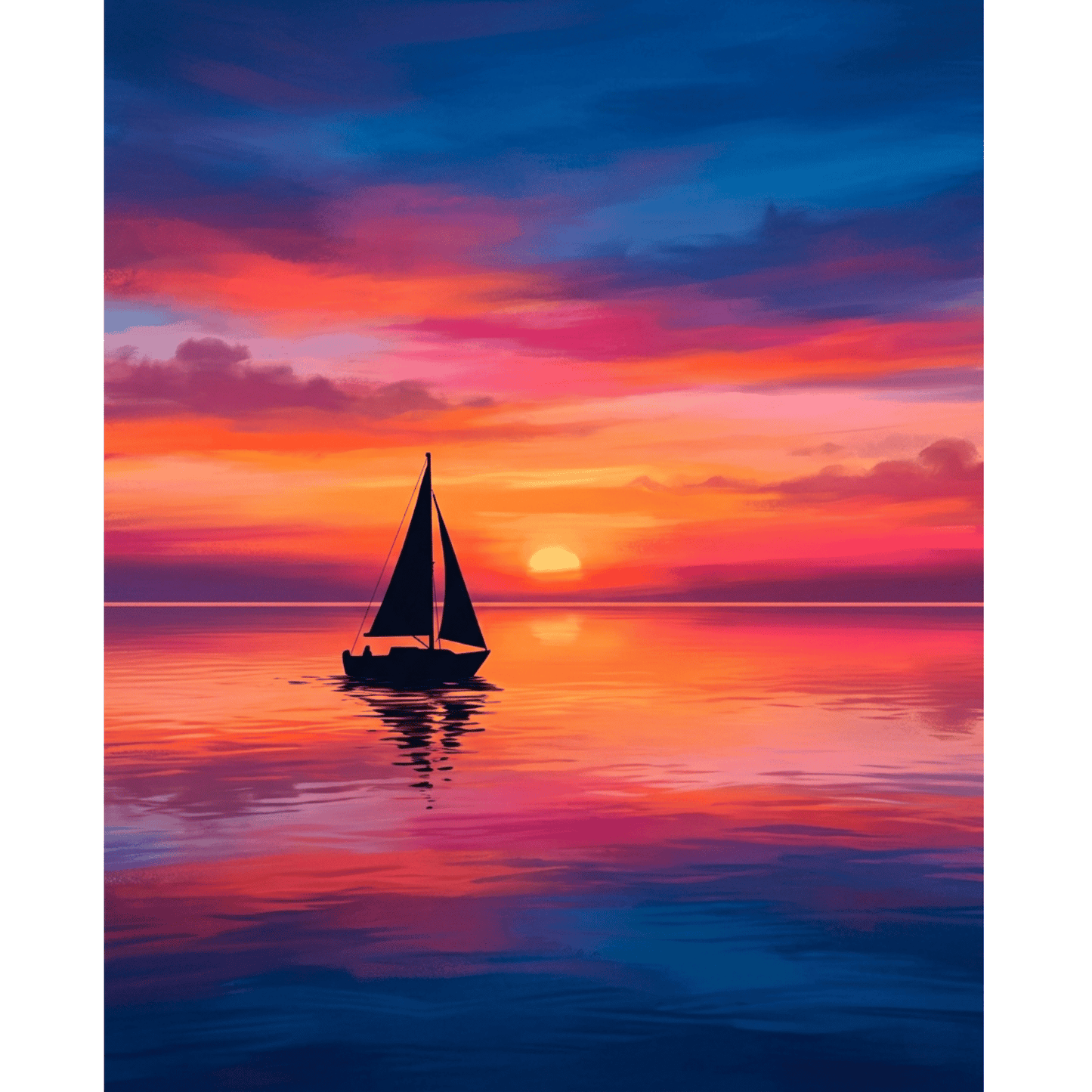 Sail Into Sunset PicturaNumbers