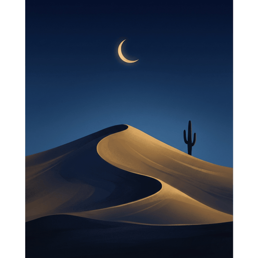 Sand Dune Crescent Moon PicturaNumbers