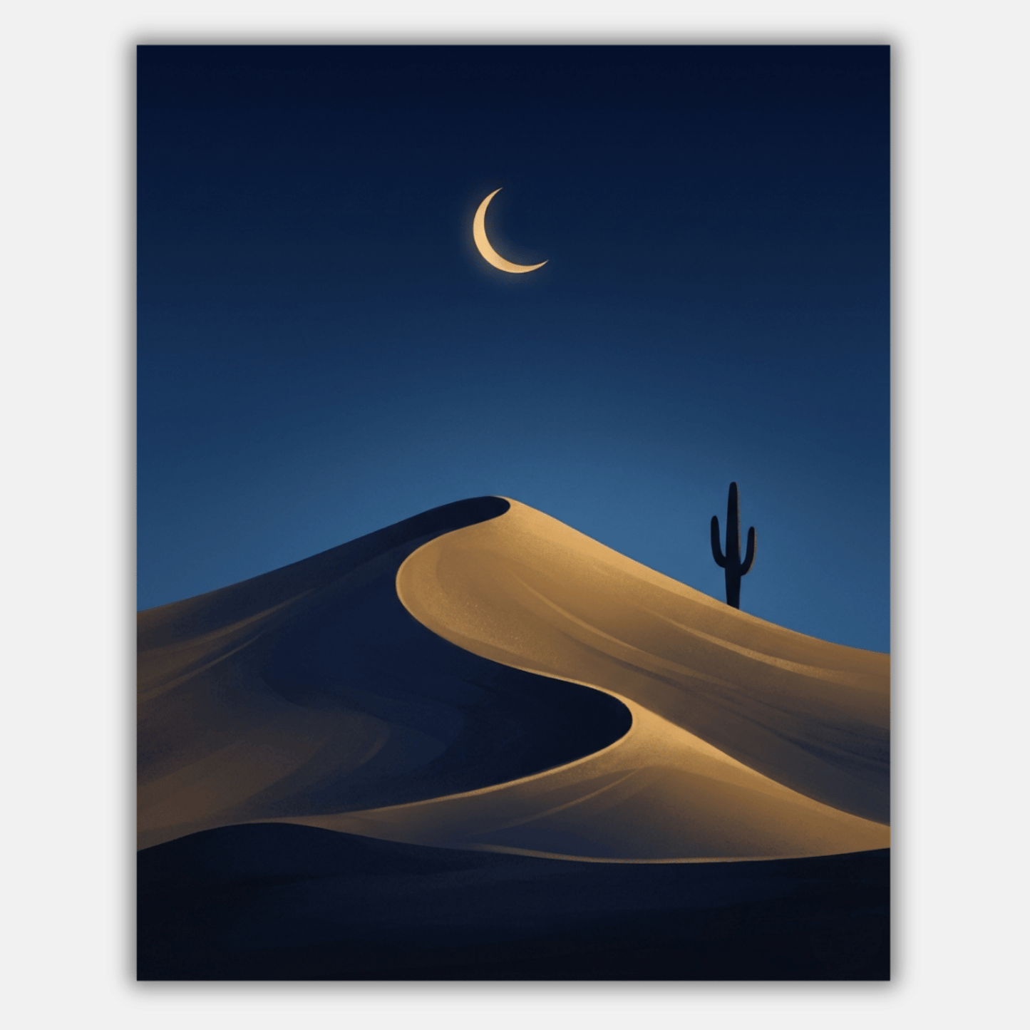 Sand Dune Crescent Moon PicturaNumbers