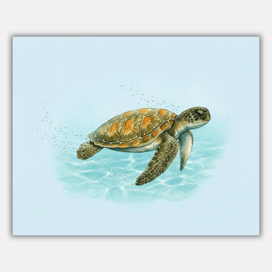 Sea Turtle Open Water PicturaNumbers